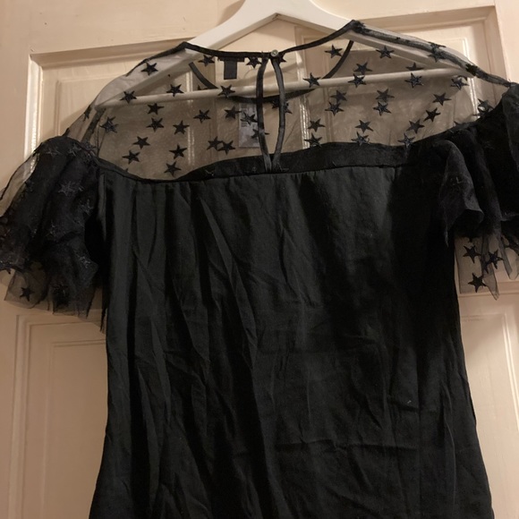 J.Crew Star Tulle Blouse - Picture 2 of 6